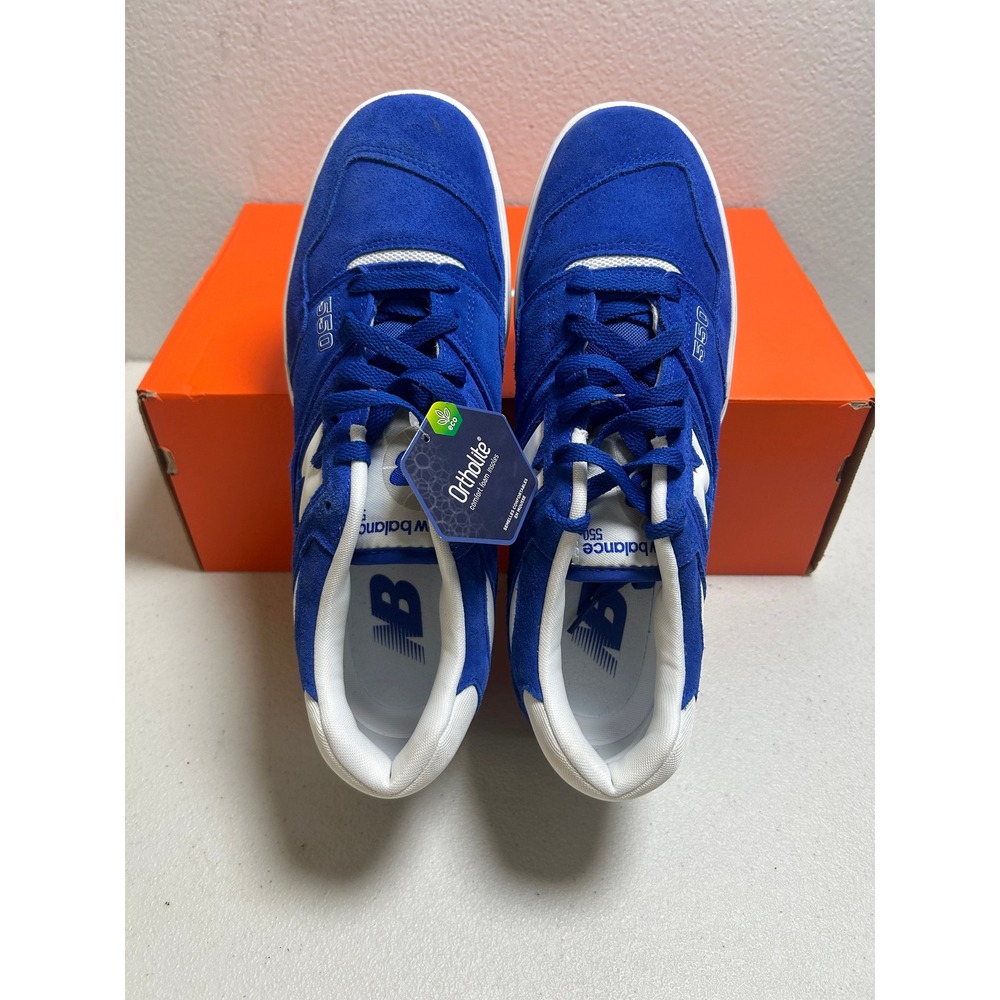 New Balance 550 Mens Team Royal Blue White Suede 10.5m #2555 - Picture 5 of 6